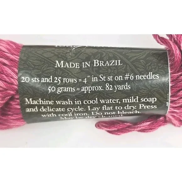 Reynolds Gypsy 100% Cotton Knitting Yarn Thread Color #703 85094 Lot of 2 U326 - Picture 4 of 8